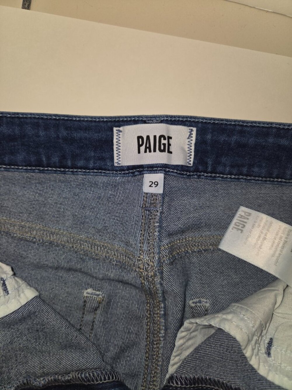 Paige Cindy Straight Jeans Roam Distressed Size 29 - Picture 5 of 10